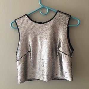 Forever 21 Sequin Crop Top
